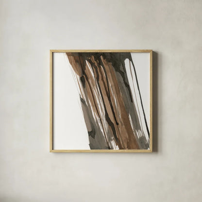 Walnut Falls I by Chris Paschke. Shown in a natural wood glass frame for a timeless modern aesthetic. Available as an archival giclee rolled canvas, fine art paper, or poster print. SKU 78287a.