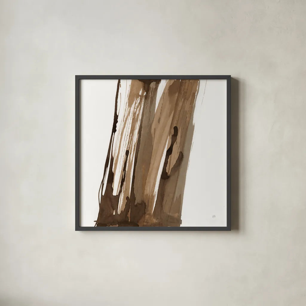 Walnut Falls II by Chris Paschke. Shown in a sleek black glass frame for a contemporary gallery look. Available as an archival giclee rolled canvas, fine art paper, or poster print. SKU 78288a.