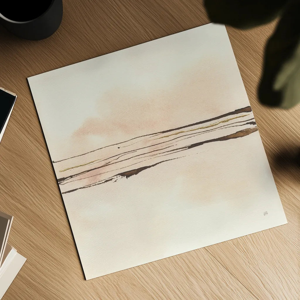 Walnut Minimal I by Chris Paschke. Shown as a detailed flat fine art print, highlighting archival giclee quality. Available as an archival giclee rolled canvas, fine art paper, or poster print. SKU 86093a.