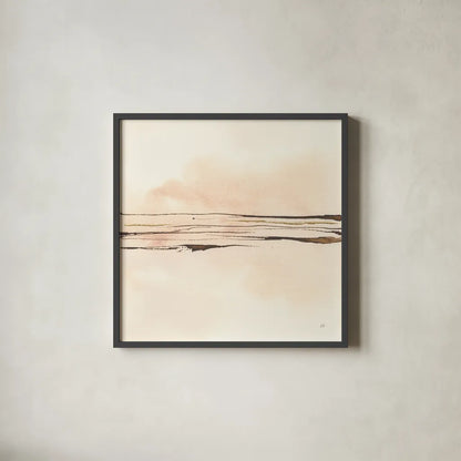Walnut Minimal I by Chris Paschke. Shown in a sleek black glass frame for a contemporary gallery look. Available as an archival giclee rolled canvas, fine art paper, or poster print. SKU 86093a.