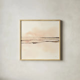 Walnut Minimal I by Chris Paschke. Shown in a natural wood glass frame for a timeless modern aesthetic. Available as an archival giclee rolled canvas, fine art paper, or poster print. SKU 86093a.
