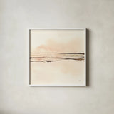Walnut Minimal I by Chris Paschke. Shown in a crisp white glass frame for a clean and minimalist style. Available as an archival giclee rolled canvas, fine art paper, or poster print. SKU 86093a.