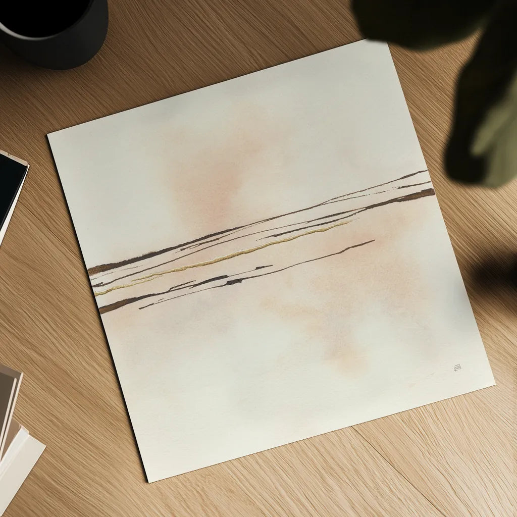 Walnut Minimal III by Chris Paschke. Shown as a detailed flat fine art print, highlighting archival giclee quality. Available as an archival giclee rolled canvas, fine art paper, or poster print. SKU 86095a.