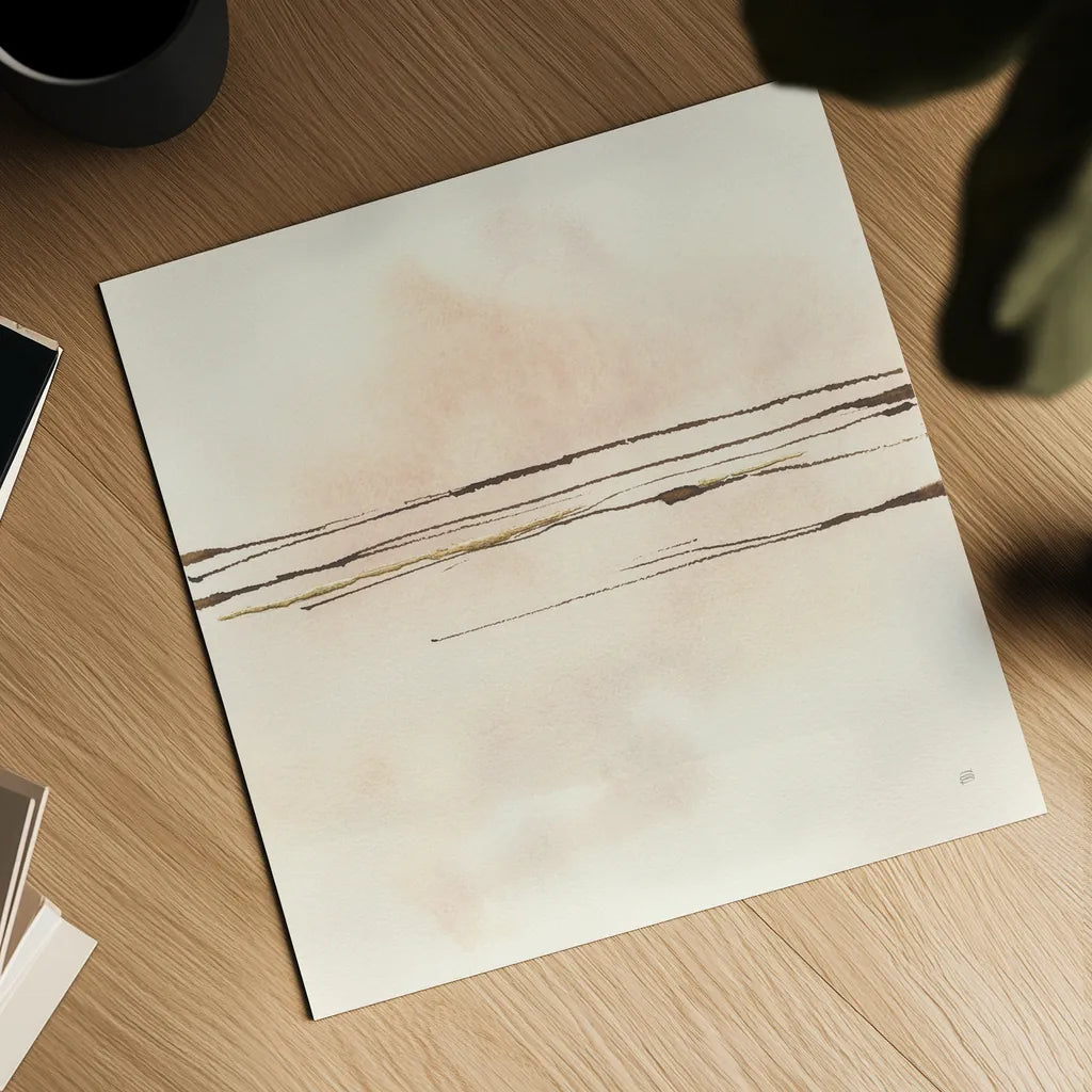 Walnut Minimal IV by Chris Paschke. Shown as a detailed flat fine art print, highlighting archival giclee quality. Available as an archival giclee rolled canvas, fine art paper, or poster print. SKU 86096a.