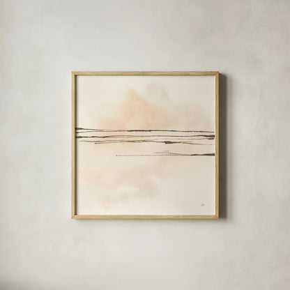 Walnut Minimal IV by Chris Paschke. Shown in a natural wood glass frame for a timeless modern aesthetic. Available as an archival giclee rolled canvas, fine art paper, or poster print. SKU 86096a.