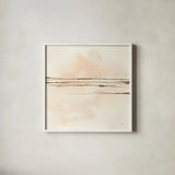 Walnut Minimal IV by Chris Paschke. Shown in a crisp white glass frame for a clean and minimalist style. Available as an archival giclee rolled canvas, fine art paper, or poster print. SKU 86096a.