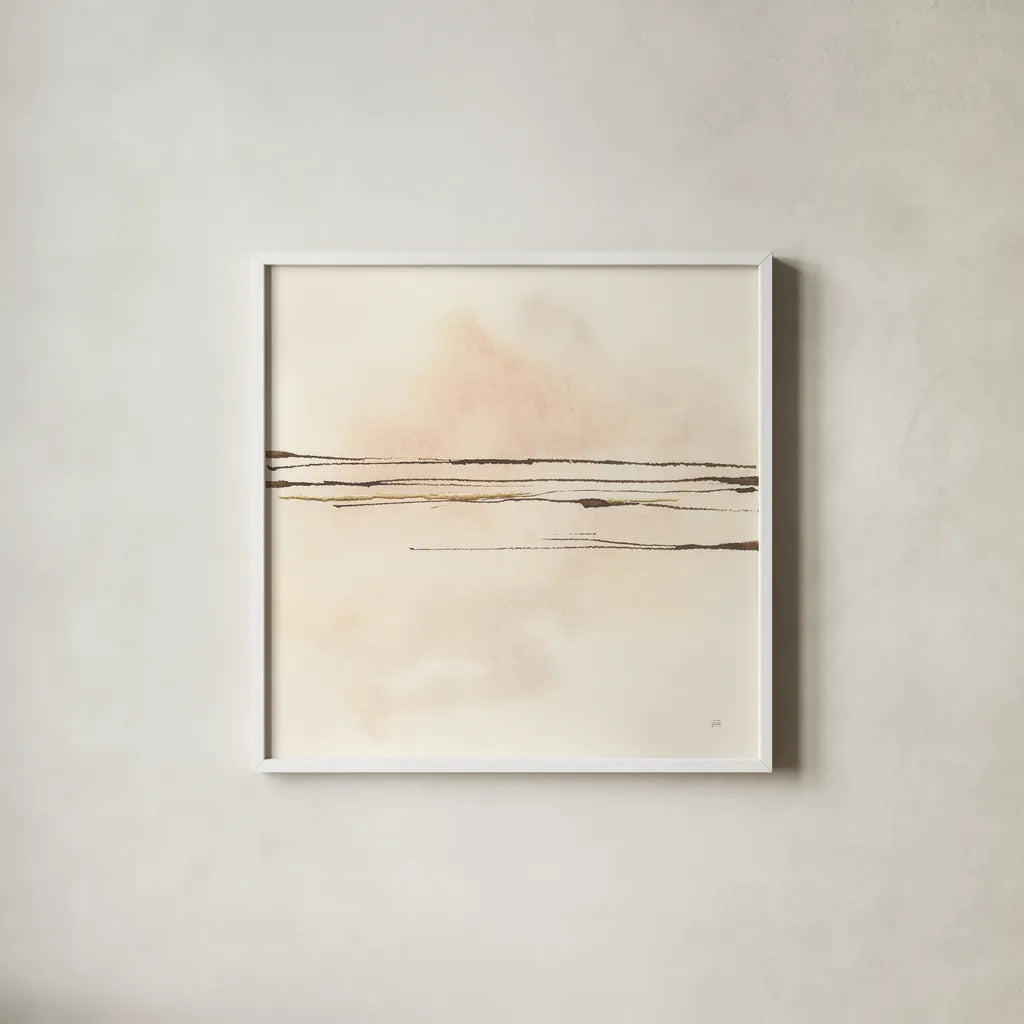 Walnut Minimal IV by Chris Paschke. Shown in a crisp white glass frame for a clean and minimalist style. Available as an archival giclee rolled canvas, fine art paper, or poster print. SKU 86096a.