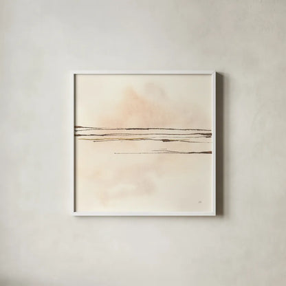 Walnut Minimal IV by Chris Paschke. Shown in a crisp white glass frame for a clean and minimalist style. Available as an archival giclee rolled canvas, fine art paper, or poster print. SKU 86096a.