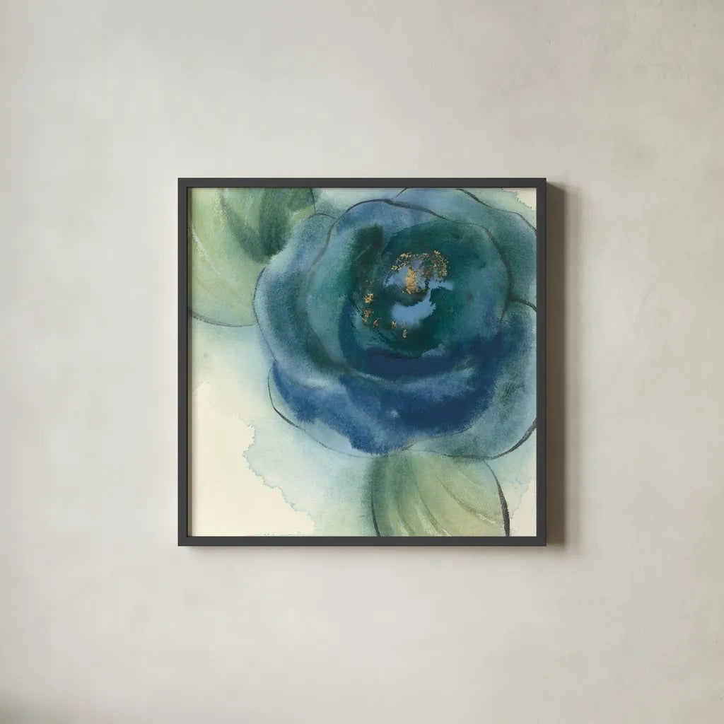 Wannabe Poppies I by Chris Paschke. Shown in a sleek black glass frame for a contemporary gallery look. Available as an archival giclee rolled canvas, fine art paper, or poster print. SKU 34715a.