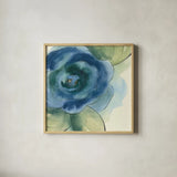Wannabe Poppies III by Chris Paschke. Shown in a natural wood glass frame for a timeless modern aesthetic. Available as an archival giclee rolled canvas, fine art paper, or poster print. SKU 34717a.