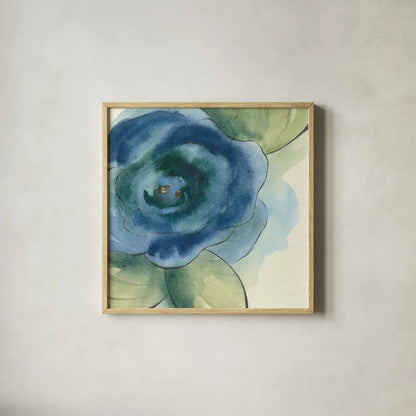 Wannabe Poppies III by Chris Paschke. Shown in a natural wood glass frame for a timeless modern aesthetic. Available as an archival giclee rolled canvas, fine art paper, or poster print. SKU 34717a.