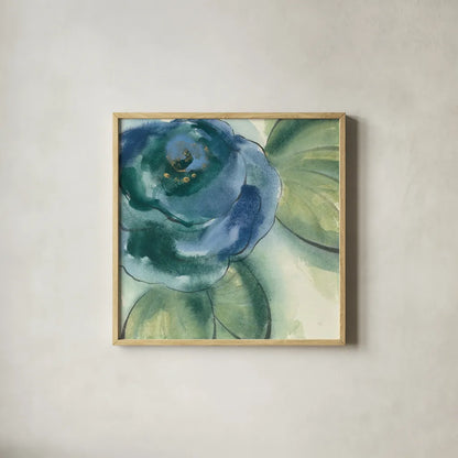 Wannabe Poppies V by Chris Paschke. Shown in a natural wood glass frame for a timeless modern aesthetic. Available as an archival giclee rolled canvas, fine art paper, or poster print. SKU 34719a.