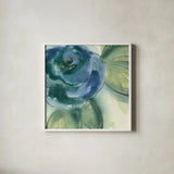Wannabe Poppies V by Chris Paschke. Shown in a crisp white glass frame for a clean and minimalist style. Available as an archival giclee rolled canvas, fine art paper, or poster print. SKU 34719a.