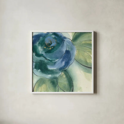 Wannabe Poppies V by Chris Paschke. Shown in a crisp white glass frame for a clean and minimalist style. Available as an archival giclee rolled canvas, fine art paper, or poster print. SKU 34719a.