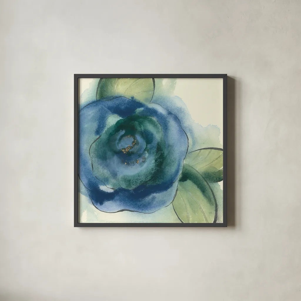 Wannabe Poppies VI by Chris Paschke. Shown in a sleek black glass frame for a contemporary gallery look. Available as an archival giclee rolled canvas, fine art paper, or poster print. SKU 34720a.