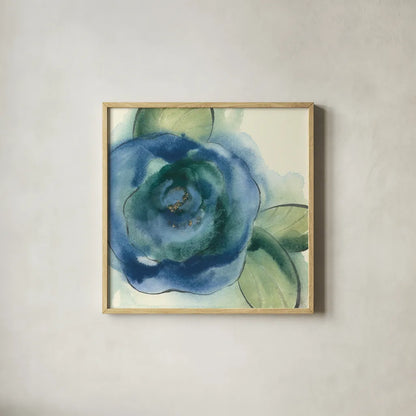 Wannabe Poppies VI by Chris Paschke. Shown in a natural wood glass frame for a timeless modern aesthetic. Available as an archival giclee rolled canvas, fine art paper, or poster print. SKU 34720a.