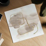 Warm Gray Gold I by Chris Paschke. Shown as a detailed flat fine art print, highlighting archival giclee quality. Available as an archival giclee rolled canvas, fine art paper, or poster print. SKU 67686a.