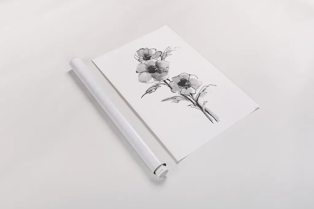 Wash Anemone II by Chris Paschke. shown as a rolled paper print. Available as archival giclee rolled canvas, fine art paper, or poster print. SKU 65445h.