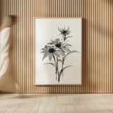 Wash Echinacea I by Chris Paschke. shown as over sized large wall art. Available as an archival giclee rolled canvas, fine art paper, or poster print. SKU 65446h.