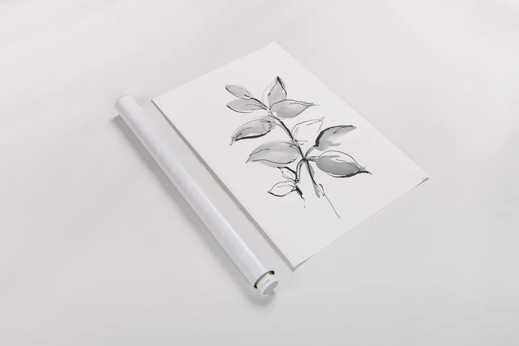 Wash Leaf I by Chris Paschke. shown as a rolled paper print. Available as archival giclee rolled canvas, fine art paper, or poster print. SKU 65454h.