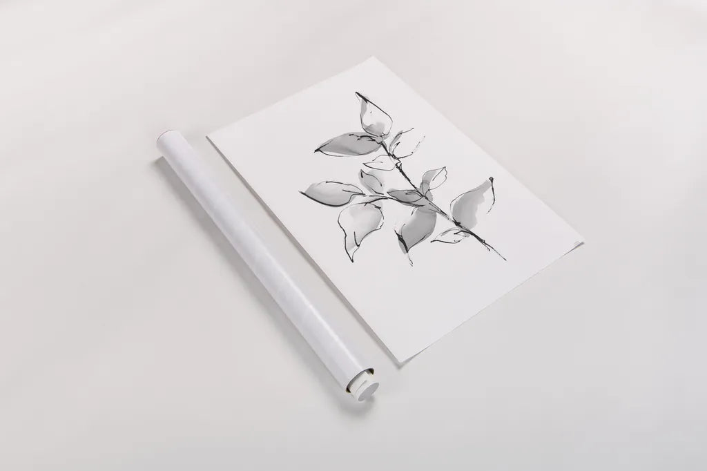 Wash Leaf II by Chris Paschke. shown as a rolled paper print. Available as archival giclee rolled canvas, fine art paper, or poster print. SKU 65455h.