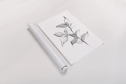 Wash Leaf II by Chris Paschke. shown as a rolled paper print. Available as archival giclee rolled canvas, fine art paper, or poster print. SKU 65455h.