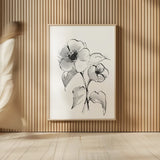 Wash Poppy I by Chris Paschke. shown as over sized large wall art. Available as an archival giclee rolled canvas, fine art paper, or poster print. SKU 65448h.