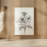 Wash Poppy II by Chris Paschke. shown as over sized large wall art. Available as an archival giclee rolled canvas, fine art paper, or poster print. SKU 65449h.