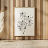 Wash Split Leaf I by Chris Paschke. shown as over sized large wall art. Available as an archival giclee rolled canvas, fine art paper, or poster print. SKU 65452h.