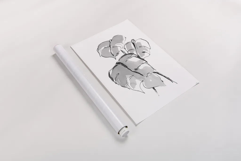 Wash Split Leaf II by Chris Paschke. shown as a rolled paper print. Available as archival giclee rolled canvas, fine art paper, or poster print. SKU 65453h.