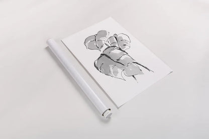 Wash Split Leaf II by Chris Paschke. shown as a rolled paper print. Available as archival giclee rolled canvas, fine art paper, or poster print. SKU 65453h.