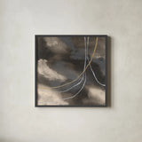 Water Canvas I by Chris Paschke. Shown in a sleek black glass frame for a contemporary gallery look. Available as an archival giclee rolled canvas, fine art paper, or poster print. SKU 95426a.
