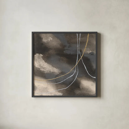 Water Canvas I by Chris Paschke. Shown in a sleek black glass frame for a contemporary gallery look. Available as an archival giclee rolled canvas, fine art paper, or poster print. SKU 95426a.