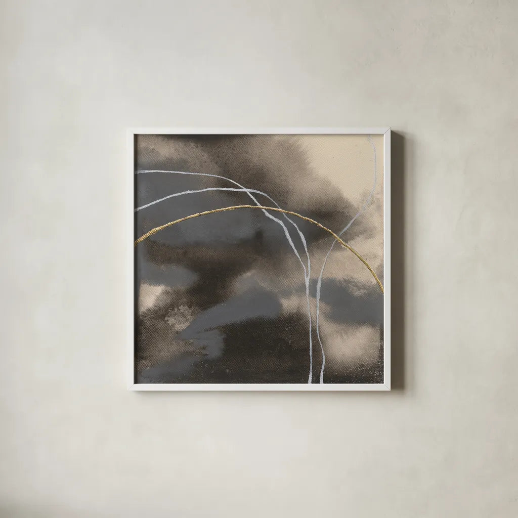 Water Canvas II by Chris Paschke. Shown in a crisp white glass frame for a clean and minimalist style. Available as an archival giclee rolled canvas, fine art paper, or poster print. SKU 95427a.