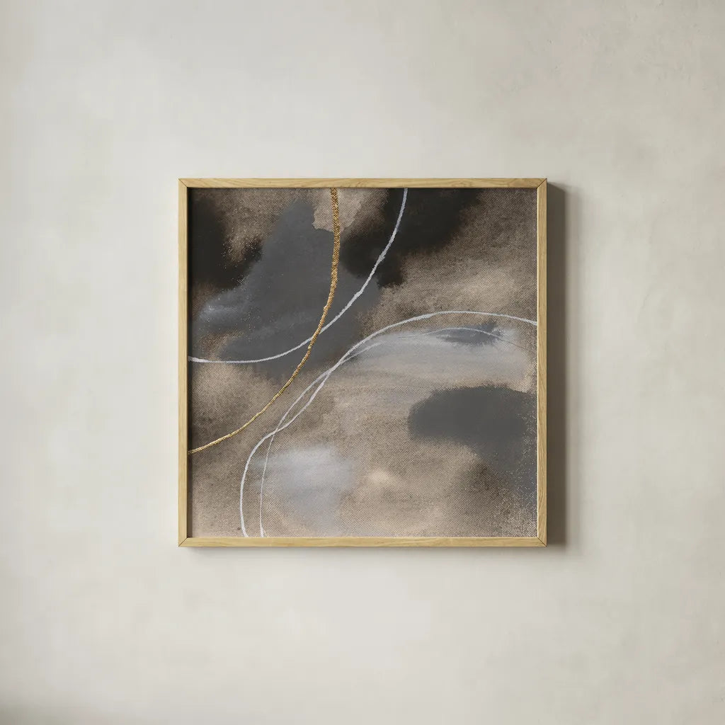 Water Canvas III by Chris Paschke. Shown in a natural wood glass frame for a timeless modern aesthetic. Available as an archival giclee rolled canvas, fine art paper, or poster print. SKU 95428a.