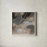 Water Canvas III by Chris Paschke. Shown in a crisp white glass frame for a clean and minimalist style. Available as an archival giclee rolled canvas, fine art paper, or poster print. SKU 95428a.