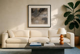 Water Canvas III by Chris Paschke. Displayed in a glass frame with matte in a clean modern living room. Available as an archival giclee rolled canvas, fine art paper, or poster print. SKU 95428a.