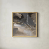 Water Canvas IV by Chris Paschke. Shown in a natural wood glass frame for a timeless modern aesthetic. Available as an archival giclee rolled canvas, fine art paper, or poster print. SKU 95429a.