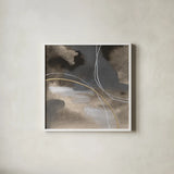 Water Canvas IV by Chris Paschke. Shown in a crisp white glass frame for a clean and minimalist style. Available as an archival giclee rolled canvas, fine art paper, or poster print. SKU 95429a.