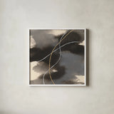 Water Canvas V by Chris Paschke. Shown in a crisp white glass frame for a clean and minimalist style. Available as an archival giclee rolled canvas, fine art paper, or poster print. SKU 95430a.