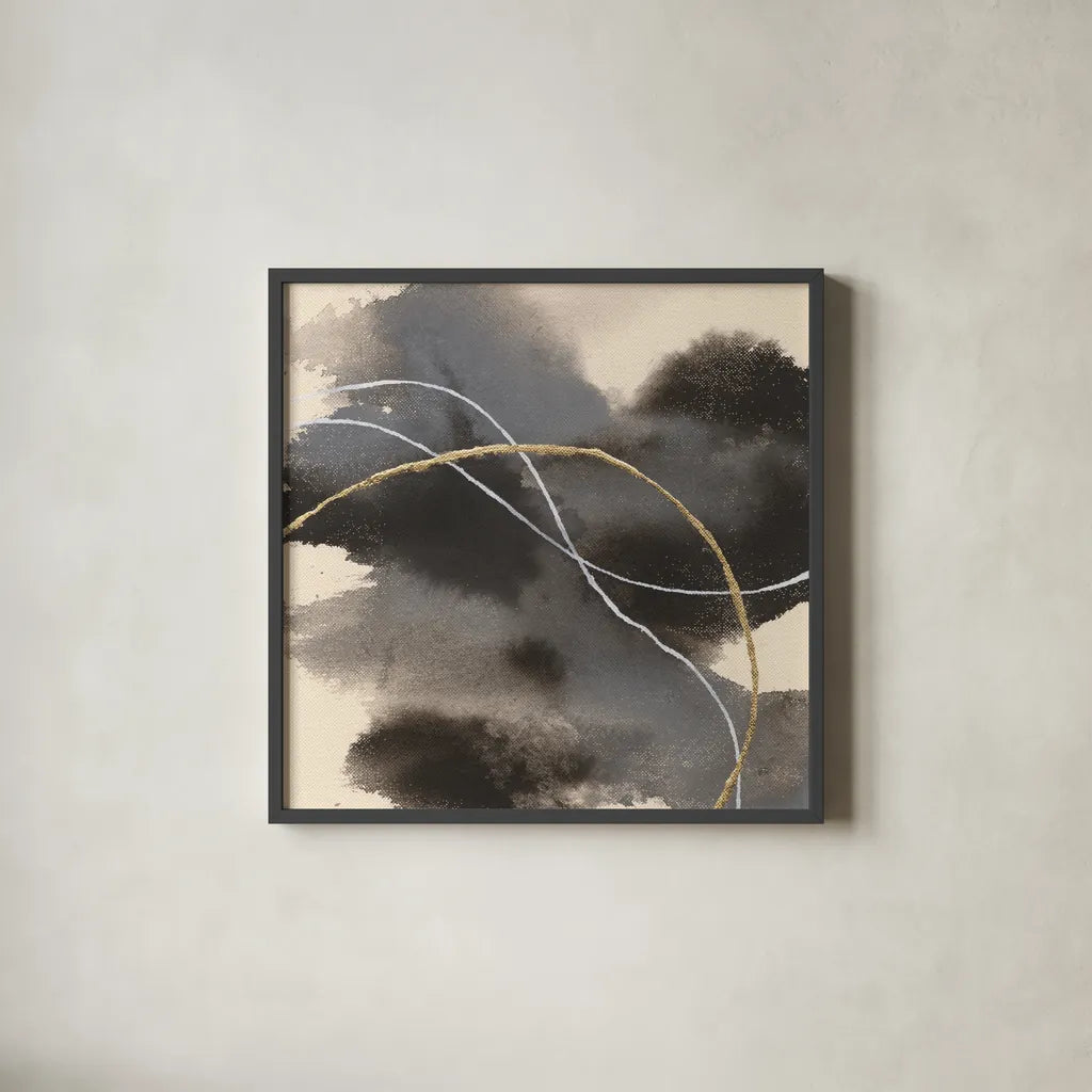 Water Canvas VI by Chris Paschke. Shown in a sleek black glass frame for a contemporary gallery look. Available as an archival giclee rolled canvas, fine art paper, or poster print. SKU 95431a.