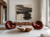 Water Canvas VII by Chris Paschke. Shown as extra-large giant wall art in a modern living room. Available as an archival giclee rolled canvas, fine art paper, or poster print. SKU 95432a.