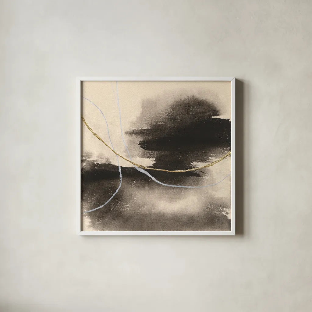 Water Canvas VIII by Chris Paschke. Shown in a crisp white glass frame for a clean and minimalist style. Available as an archival giclee rolled canvas, fine art paper, or poster print. SKU 95433a.