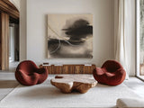 Water Canvas VIII by Chris Paschke. Shown as extra-large giant wall art in a modern living room. Available as an archival giclee rolled canvas, fine art paper, or poster print. SKU 95433a.