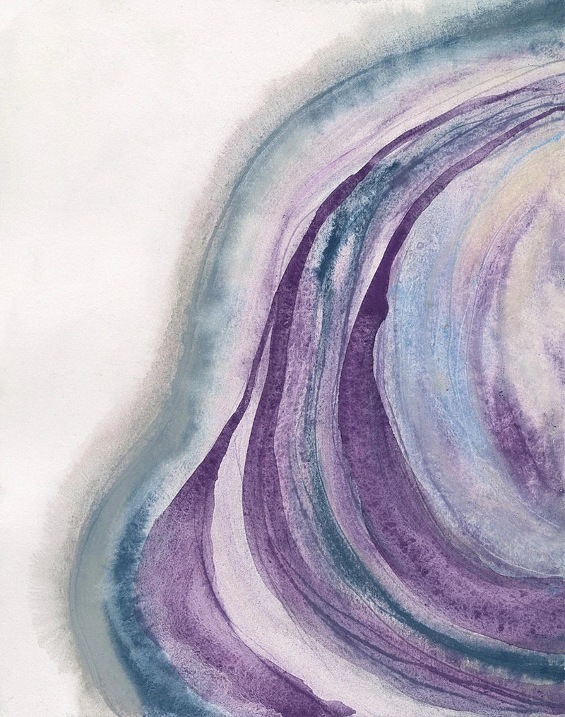 Watercolor Geode I by Chris Paschke