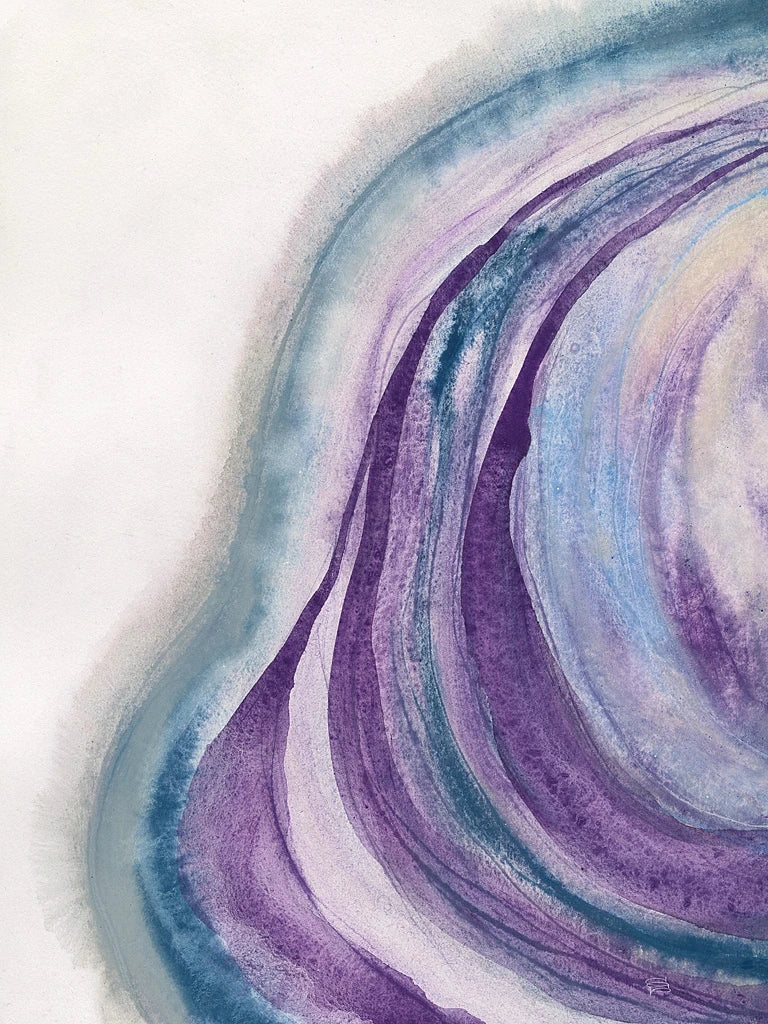 Watercolor Geode I by Chris Paschke