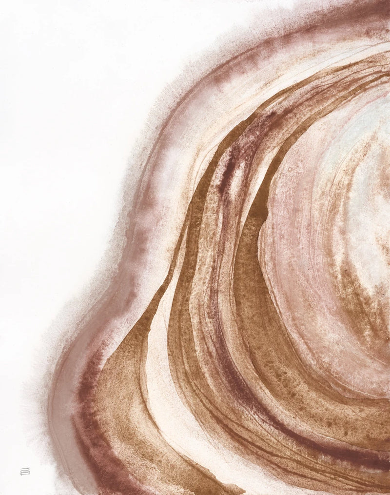 Watercolor Geode I Brown by Chris Paschke