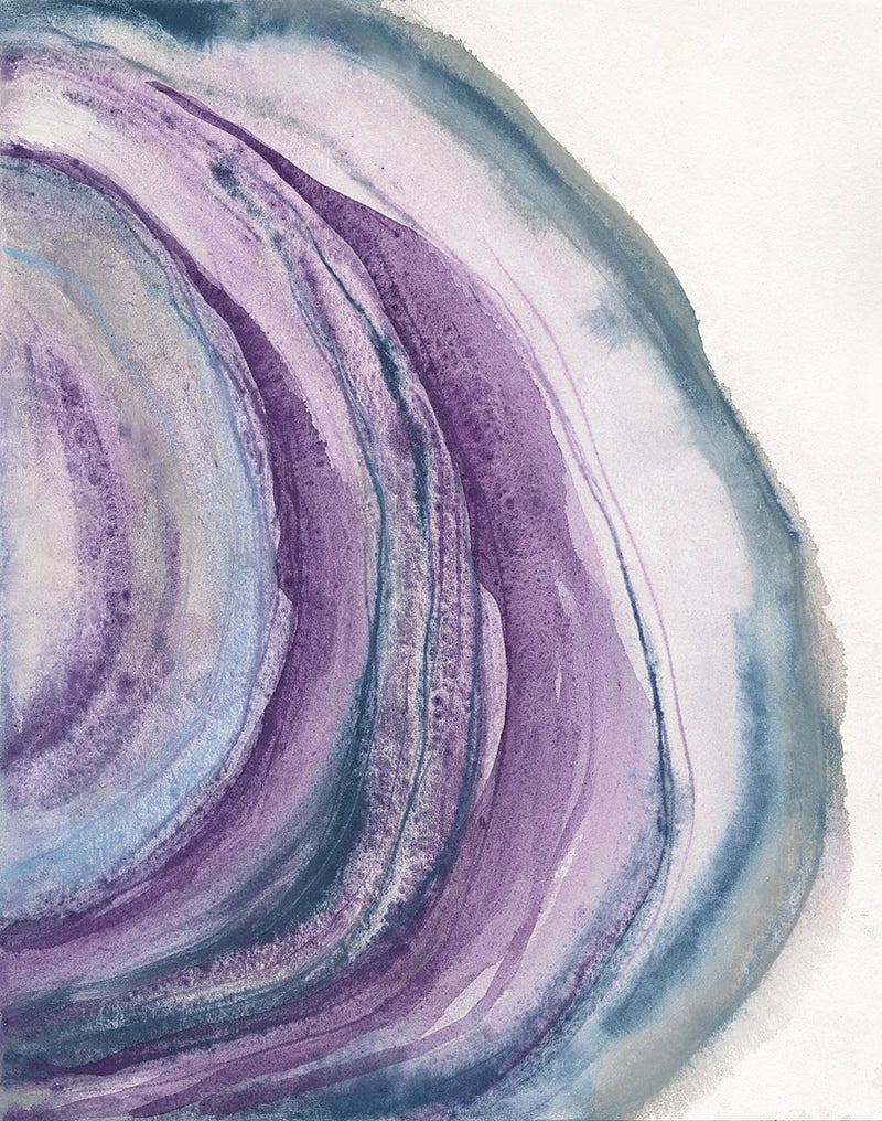 Watercolor Geode II by Chris Paschke