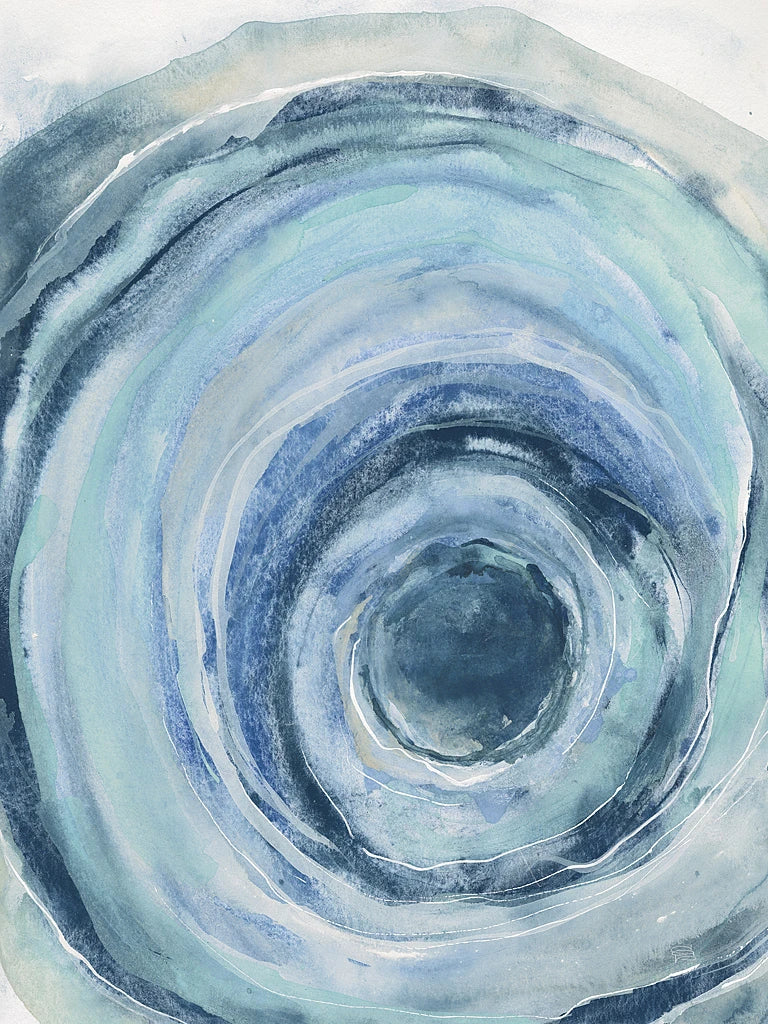 Watercolor Geode IX by Chris Paschke