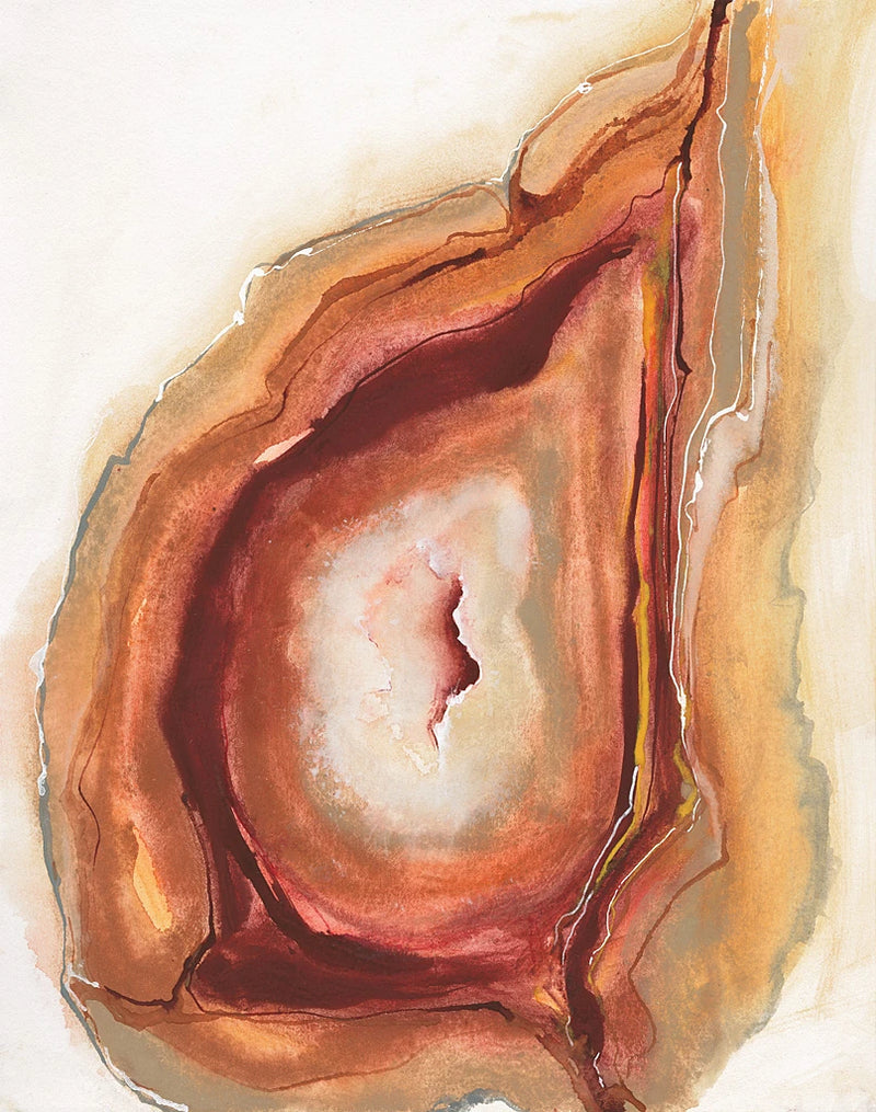 Watercolor Geode V by Chris Paschke